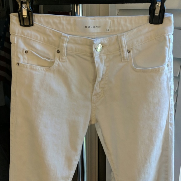 IRO Skinny Jeans, White, Size 25 - Picture 2 of 8